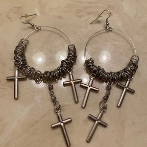 Cross Earrings & Necklace